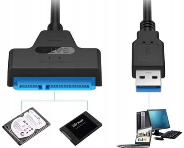 SATA III til USB 3.0 adapter til harddisk/ssd konverterkabel