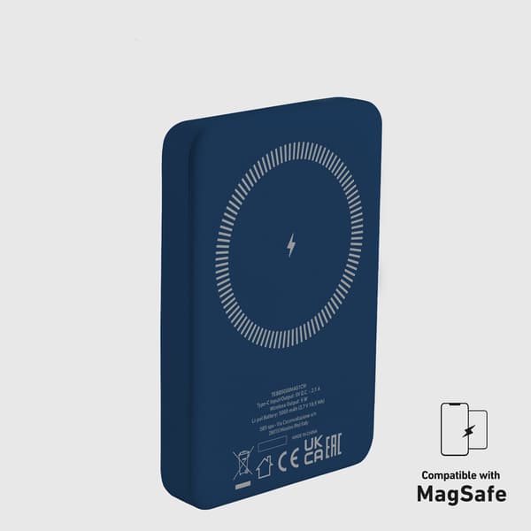 5000 mAh MagSafe Powerbank - Blå