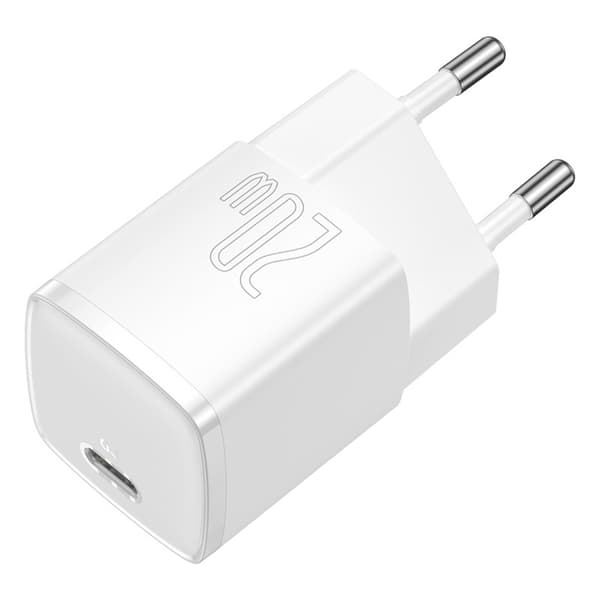 USB-C PD Cube 20W Vægoplader - Hvid
