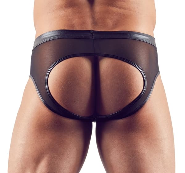 Svenjoyment Herre Mesh Open Back Trusser Sort M