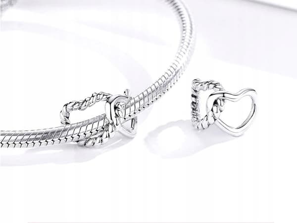 Charms til Pandora Sammenflettede Hjerter Ja Sølv S925 MODA TRUSKY