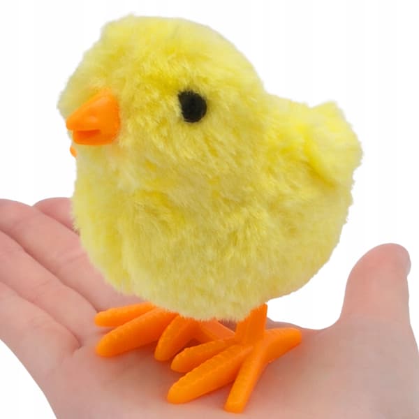 12-delars hopprande kyckling gul 10 cm