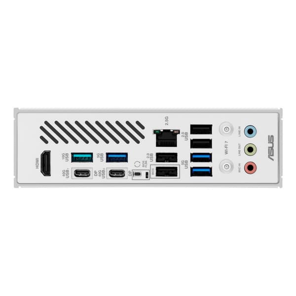 ASUS X870 MAX GAMING WIFI7 Vitt Moderkort