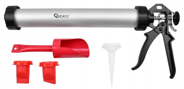 GEKO G00667 silikon- och spackeldispenser 600 ml + spetsar