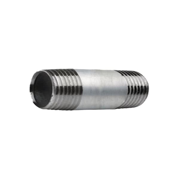 Rörnippel 1/4" tum 80mm galvaniserad