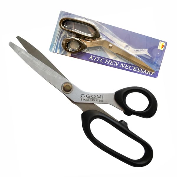 Stålsaks 24×7 cm sort skaft - universal til klipning