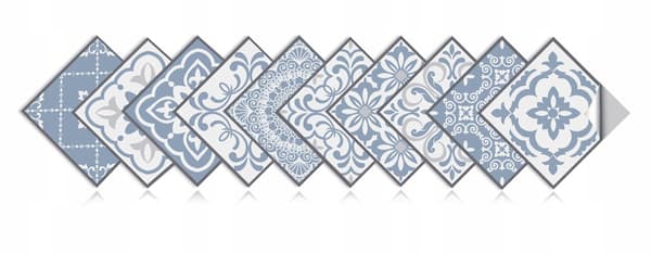 Selvklæbende PVC-patchwork-paneler sæt med 10 tapet 20x20cm ZM-06-034