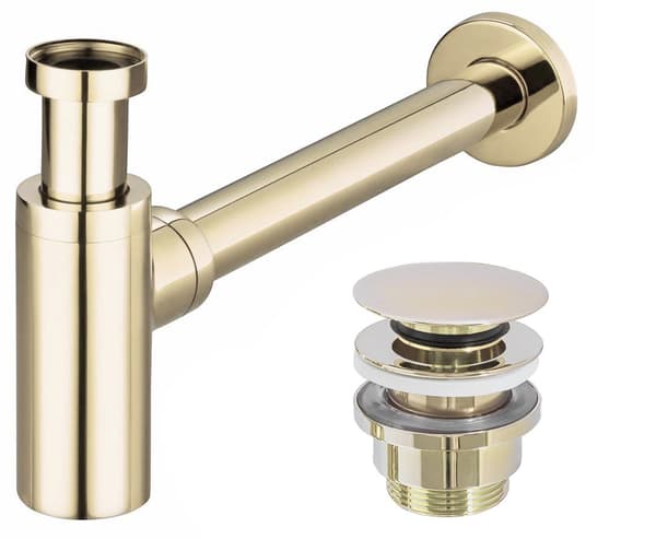 CLICK-CLACK UNIVERSAL VANDSIFON GULD SKU REA-A5692