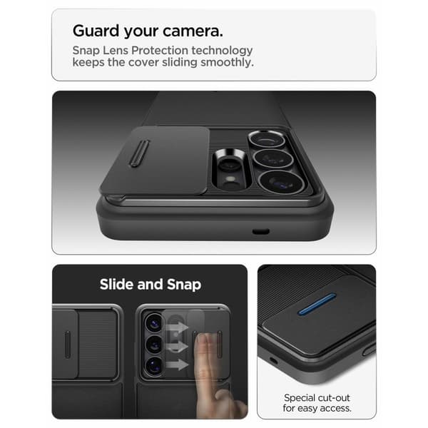 Etui til Samsung Galaxy S26 Ultra Optik Armor - sort