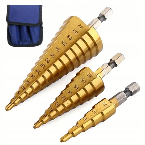 SilverTools HSS trinborsæt 4-32 mm 3 dele