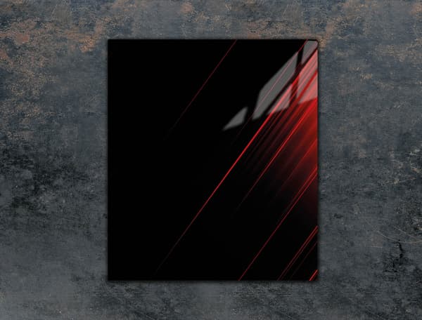 SKÄRBRÄDA I GLAS 45x52 SVART