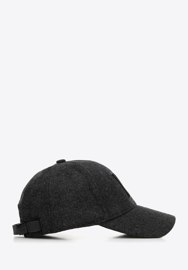 Wittchen herrkeps med märke, svart polyester
