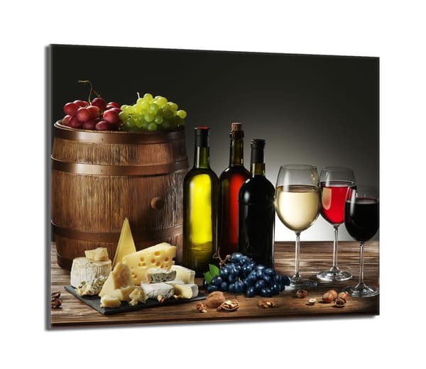 Skyddsplatta i glas för spis 60x52 Kök
