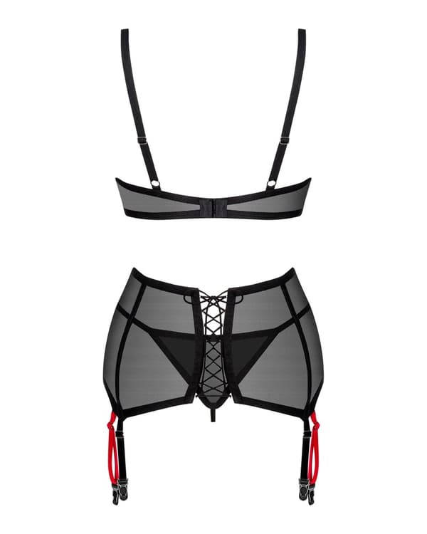 Obsessive Sexy 3-delt mesh-sæt Glandez XSS
