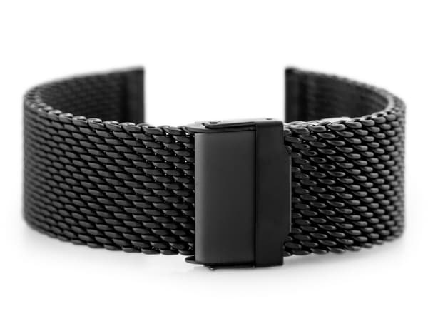 Pacific 10 Armbånd - HQ Mesh - Sort 22mm