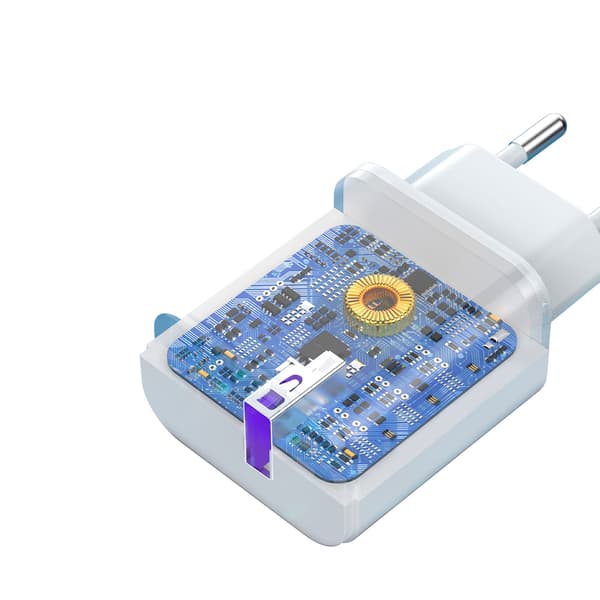 18W USB-A Telefonladdare - Vit