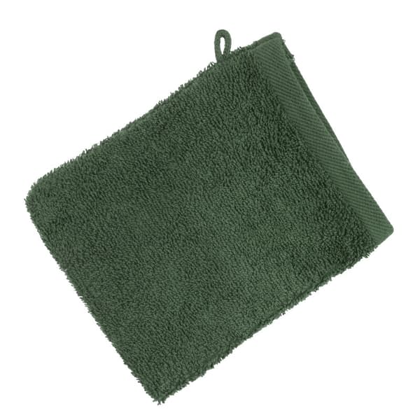 Frotté badehandske 500 g/m2 - mørkegrøn - Mono