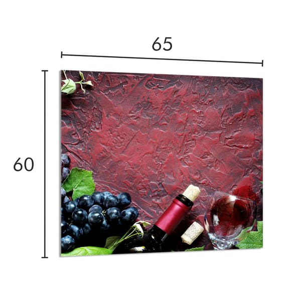 KEITTIÖN LASIPANEELI 65x60 Viini