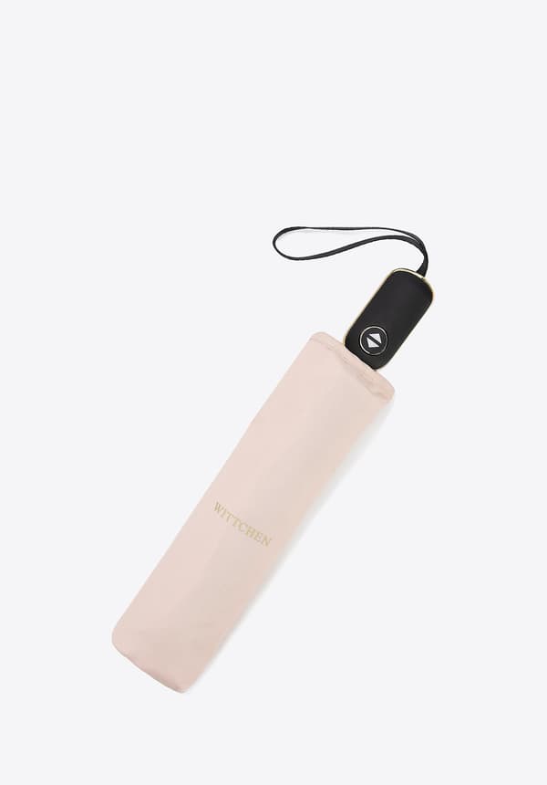 Wittchen kvinde automatisk flad paraply beige polyester