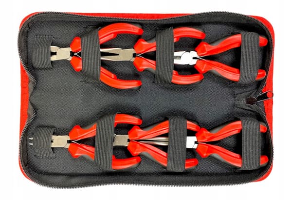 Mini-kombinationstänger, set med 6 delar, precision 125 mm, SilverTools