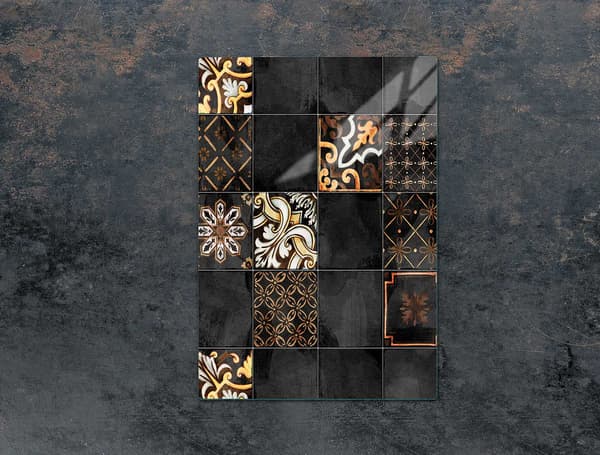 GLAS SKÄRBRÄDA 35x52 MOSAIK