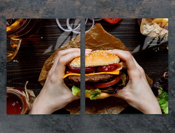 GLASBESKYTTELSESPLADE TIL KOMFUR 85x52 HAMBURGER