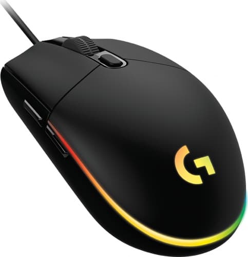 Logitech G102 LIGHTSYNC kablet gamingmus, USB, 8000 DPI, sort