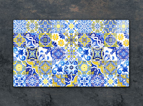 GLAS SKÆREBRÆT 52x30 MOSAIK