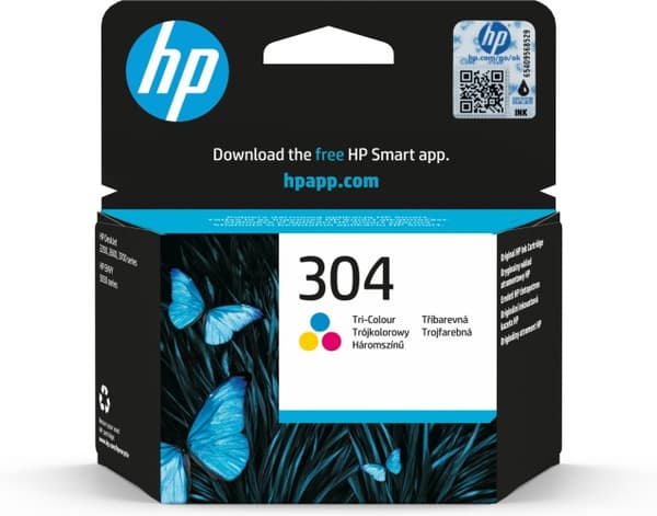 HP 304 trefärgad (N9K05AE) bläckpatron, CMY