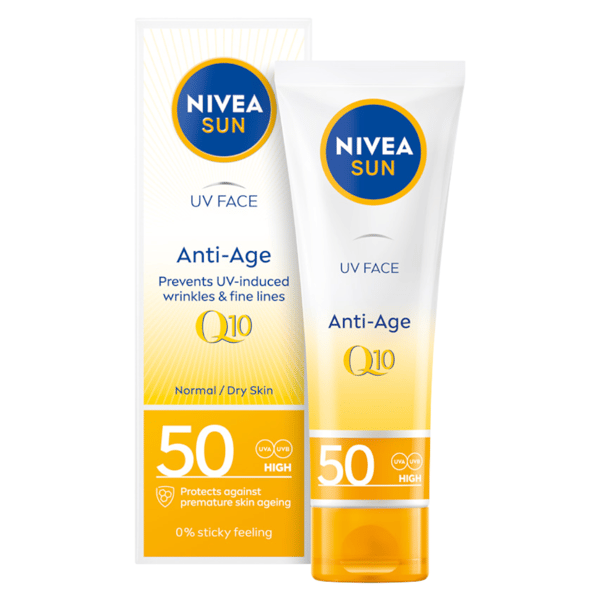 Nivea SUN Anti-Age Q10 Anti-rynkor Ansiktskräm SPF 50 50ml