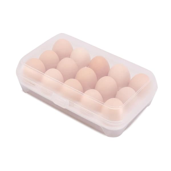 TG80433 ÄGGORGANIZER-LÅDA ÄGGSTÄNGBAR KYLSKÅP FÖR 15 ÄGG