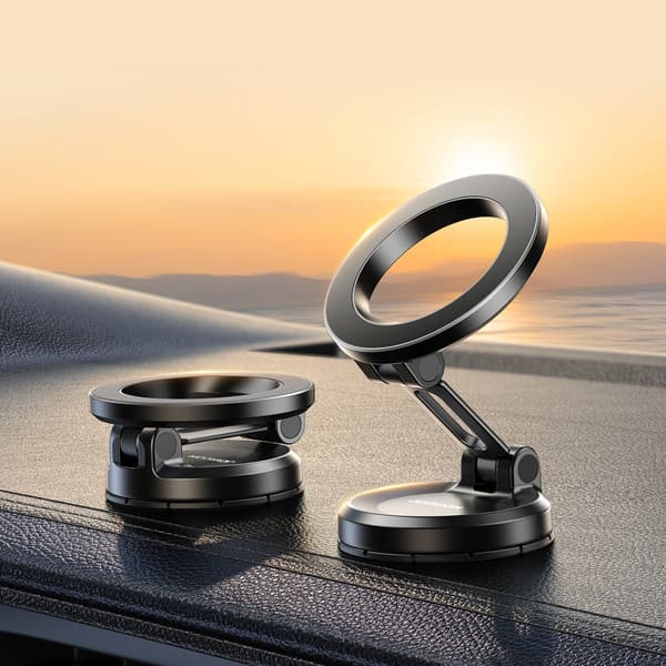 MagSafe Magnetisk Bil Smartphone Holder til Dashboard - Sort