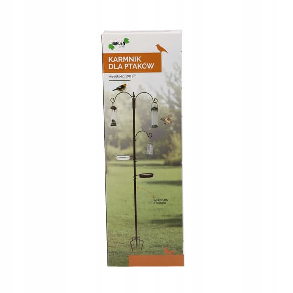 GARDENLINE FUGLEFODER 190 CM STÅL PERG-N5047