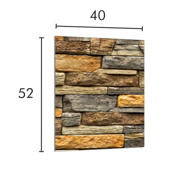 GLAS SKÆREBRÆT 40x52 Mursten