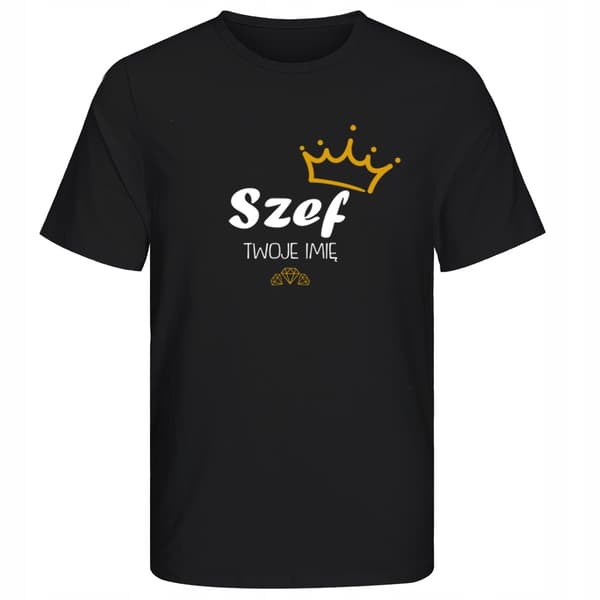 GAVE TIL CHEFEN ORIGINAL T-SHIRT MED NAVNEKVALITETSPRINTMATERIALE