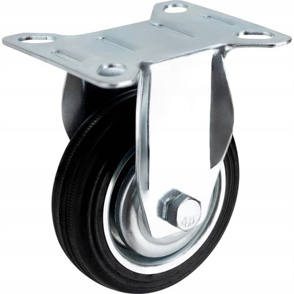 Kiinteä pyörä kärryyn 3″ 75 mm kumia 50 kg VERGIONIC