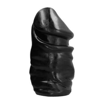 All Black Dildo lille tyk 33 cm