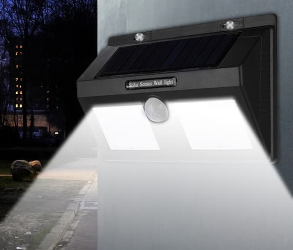 TG56408 DOBBELT SOLAR LAMPE MED SENSOR