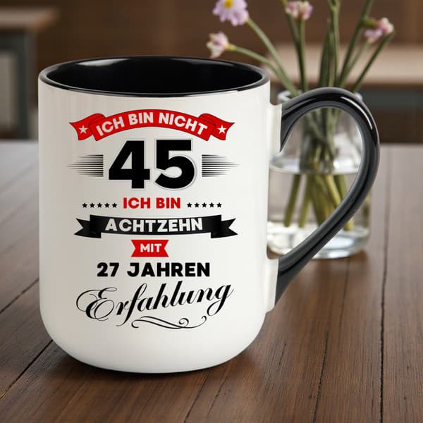Rolig mugg, present till en 45-årsdag