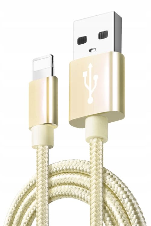 Koanni kb2 Lightning USB-kabel till iPhone snabbladdning 3.0 guld