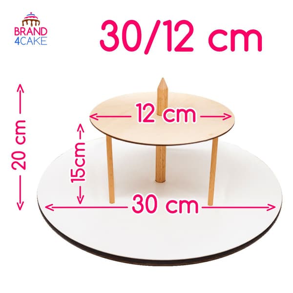 2-lags kagefad 30/12 cm Brand4Cake