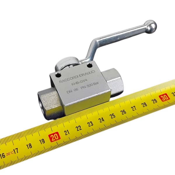 Tvåvägs kulventil BKH BSP DN06 1/4" 500bar