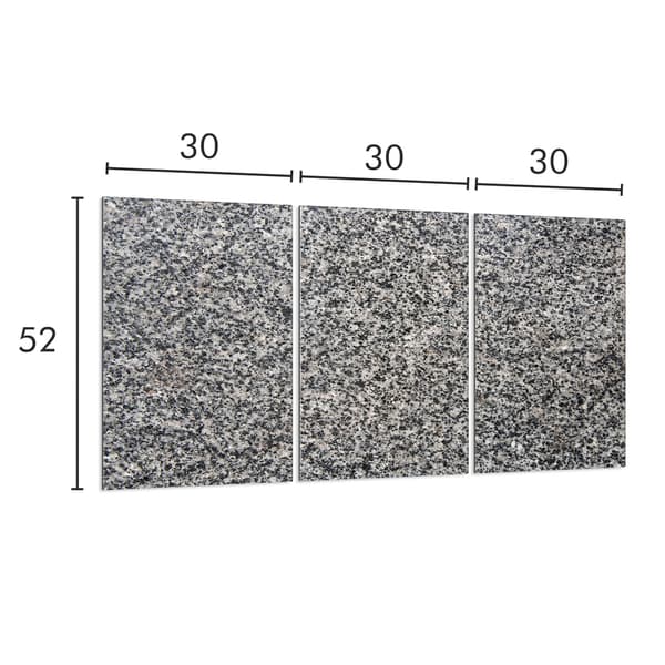 Skyddsplatta i glas för spis 3x30x52