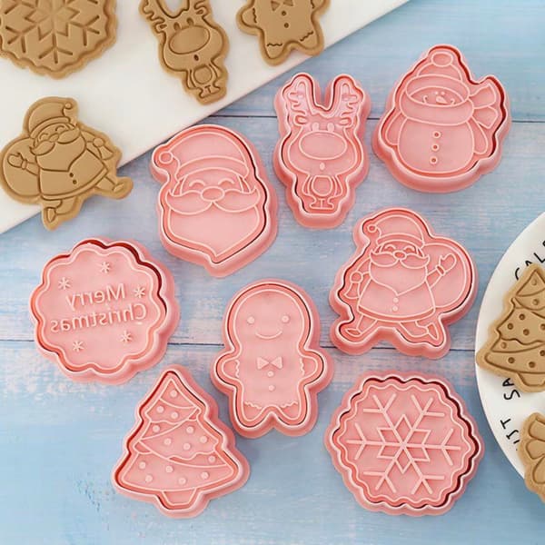 JULKAKSFORMARE PEPPARKAKSFORMARE MÖNSTER SET OM 8