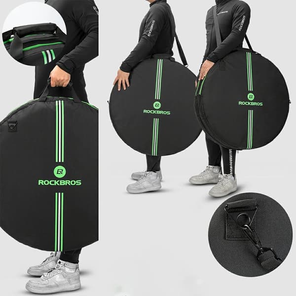 Transportdæksel til cykelhjul, diameter 74 cm - sort