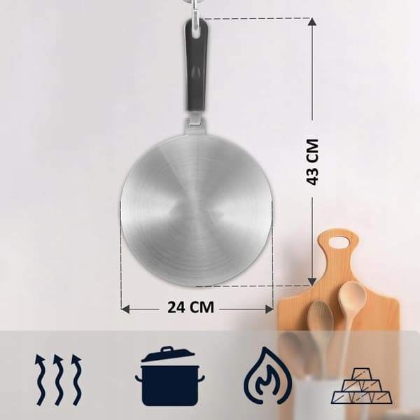 Adapter til induktionsplade til kaffebryggere og kander 24 cm