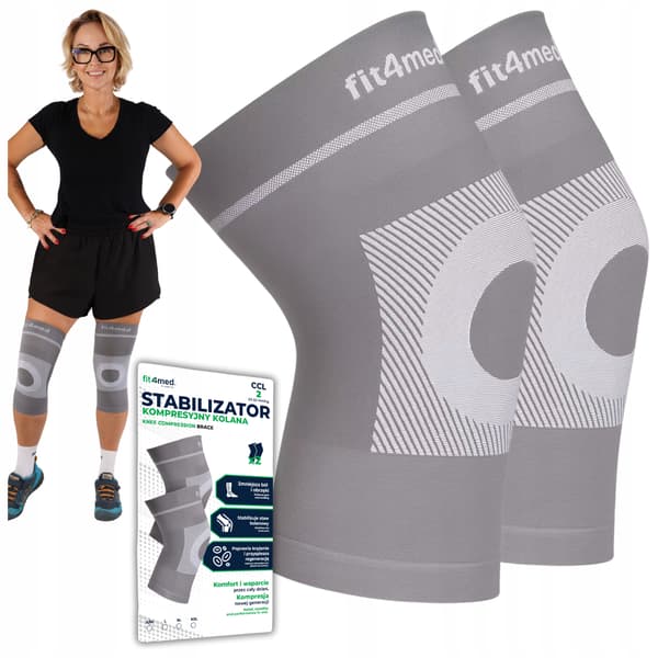 Kompressionsknæbandage, elastisk stabilisator for knæleddet