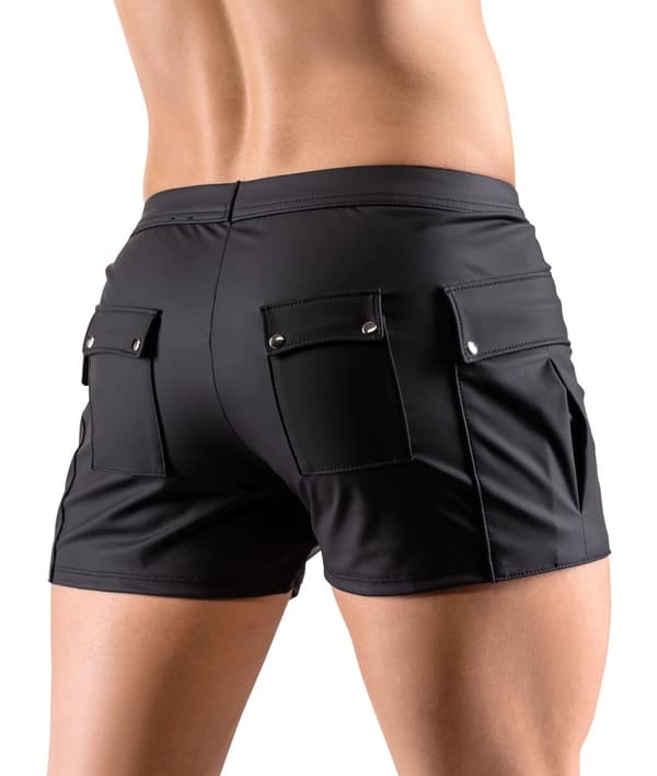 Svenjoyment Sorte Herreshorts Med Store Lommer L
