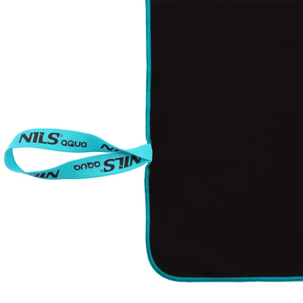 NAR13 SORT MICROFIBER HÅNDKLÆDE 200x90 cm NILS AQUA