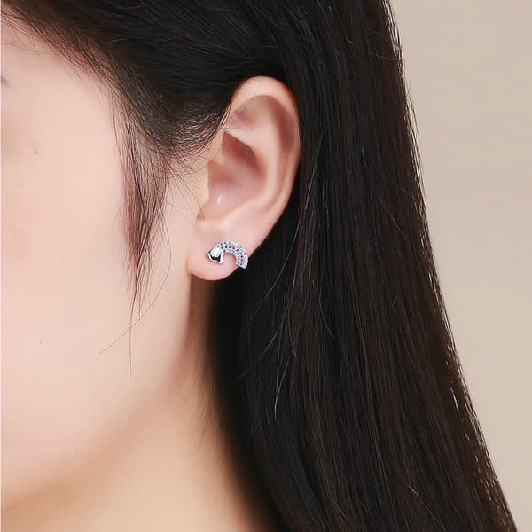 Pendientes de plata Pendientes arcoíris Plata S925